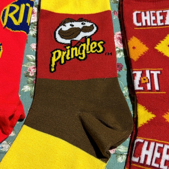 Snacks! Socks! New! 💫 4 pairs of socks never worn. Ritz! Pringles! Cheez-it! 👀 - Picture 5 of 5